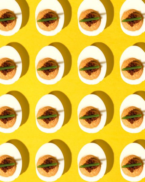 Mole Coloradito Deviled Eggs