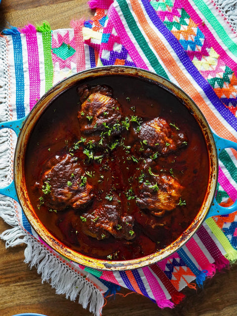 PAN FRIED MOLE CHICKEN THIGHS