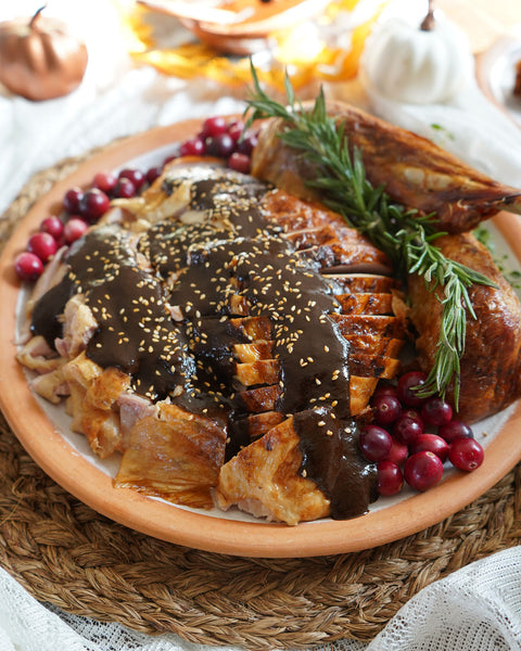 Brined Turkey con Mole Negro