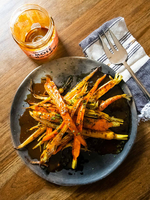 Apple Cider-Coloradito Glazed Carrots